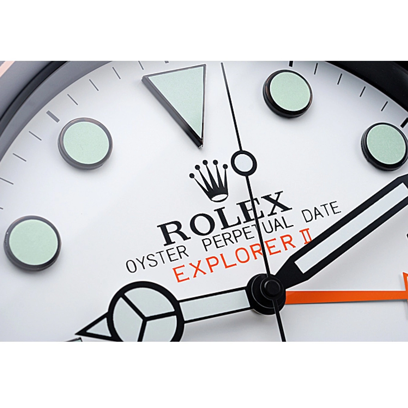 AAA Replica Watches Explorer Clock 622479 II Black-Orange Wall Rolex 0704